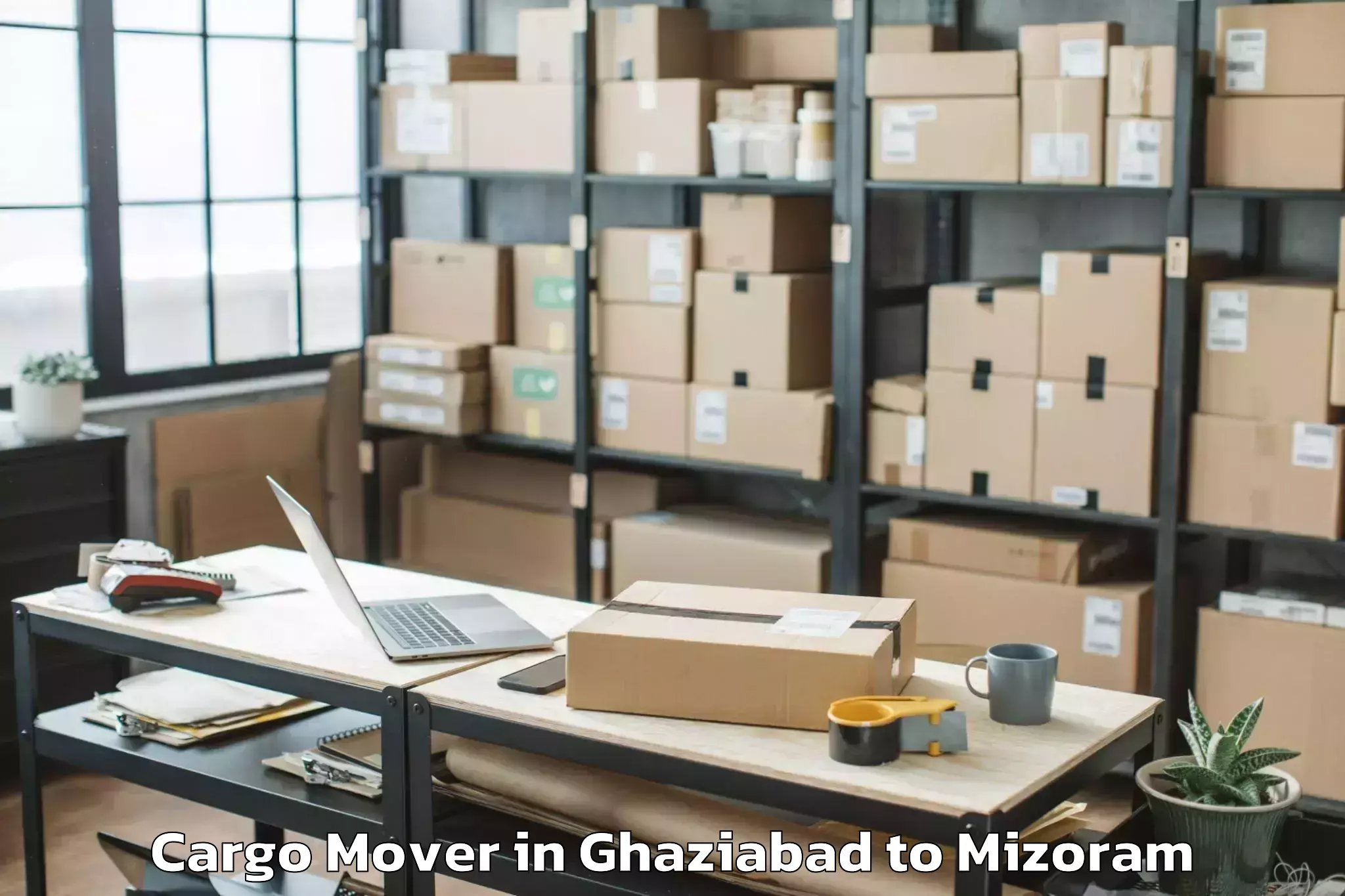 Hassle-Free Ghaziabad to Kolasib Cargo Mover